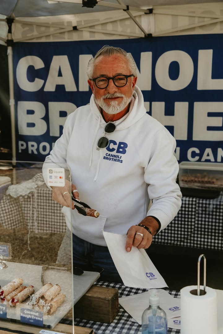 Whats the Buzz?
World Bee Day Celebrations at Capital Region Farmers Market, Canberra on Saturday with live broadcast from ABC Canberra.

In celebration of our bees we have made a batch of Honey Cannoli.
Martins Bloodwood Honey rippled through fresh Ricotta and lightly roasted Macadamias to create this celebration of all things Bee!

This weekend we are slinging at the following places:

SATURDAY:
Capital Region Farmers Market, Canberra at EPIC
7am to 11:30am for World Bee Day
https://www.facebook.com/events/687573040800823

SUNDAY:
Haig Park Village Markets Braddon 8am to 2pm
Old Bus Depot Markets Kingston, 9:30am to 2:30pm

Flavours:
Vanilla Bean Crema.
Chocolate and Wild Orange Crema.
Pistachio Ricotta.
Passionfruit Mascarpone.
Roasted Rhubarb and Vanilla ricotta.
Raspberry Ripple Ricotta.
Bloodwood Honey and Macadamia Ricotta..
Chocolate Coconut Crema.
Rare Roast Beef with fresh Wasabi.

Hope to see u all this weekend
Papa and the Team.

#cannoli #glutenfree  #cannoligetemhere  #vegan #hercanberra #visitnsw #EventsACT #canberra #canberraeats #canberralife #canberralocals #cbr #eatlocal #eatcanberra #canberrasmallbusiness #visitcanberra #wearecbr  #foodporn  #canberrabusiness #cbreats
#haigparkvillagemarkets
#oldbusdepotmarkets
#crfarmersmarket
#capitalregionfarmersmarket
#thelittleburleymarket

Photo of Papa courtesy of:
Haig Park Village Markets and ShotsBySal Photography