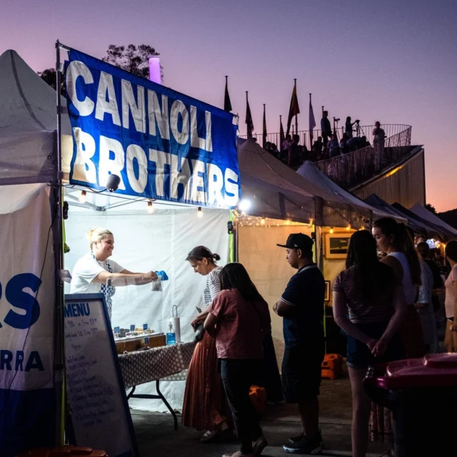 When and Where this long weekend:

Saturday;
Capital Region Farmers Market, Canberra AWAY!
@crfarmersmarket 
FLIGHT: Drone SkyShow & Night Markets 2026 5pm to 10:30pm

Sunday:
Old Bus Depot Markets Kingston 9:30am to 2:30pm
@oldbusdepotmarkets 
FLIGHT: Drone SkyShow & Night Markets 2026 5pm to 10:30pm

Monday Public Holiday:
FLIGHT: Drone SkyShow & Night Markets 2026 5pm to 10:30pm

Flavours:
Vanilla Bean Crema.
Chocolate and Wild Orange Crema.
Pistachio Ricotta.
Passionfruit Mascarpone.
Lemon Curd Ricotta.
Butter Caramel Ricotta.
Chocolate Coconut Crema.
Rare Beef with wasabi mascarpone.
Hope to see u all this weekend.
Papa and the Team.
#cannoli #glutenfree #cannoligetemhere #vegan #hercanberra #visitnsw #EventsACT #canberra #canberraeats #canberralife #canberralocals #cbr #eatlocal #eatcanberra #canberrasmallbusiness #visitcanberra #wearecbr #foodporn #canberrabusiness #cbreats #haigparkvillagemarkets
#oldbusdepotmarkets
#crfarmersmarket
#capitalregionfarmersmarket
#thelittleburleymarket
#NCA.gov
@nca_gov_au